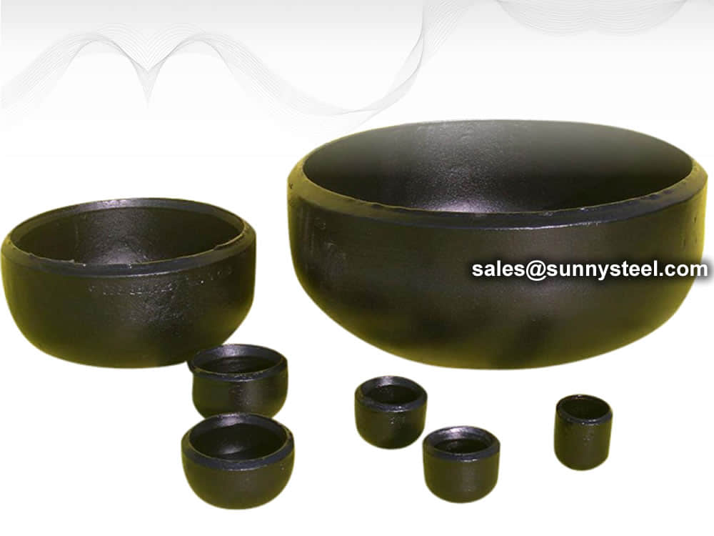 Steel pipe cap Abrasion resistant pipe