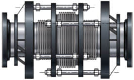 In-line pressure balanced expansion joint