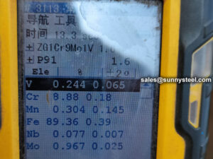 ASTM A213 T91 tube PMI testing