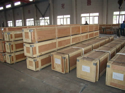 the wooden boxes packing for stainless products