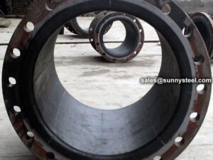 Rubber lined pipe