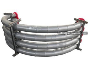 Steel bend wear-resistant ceramic lining 180-degree